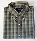Brooks Brothers Shirt Mens XL Green Plaid Long Sleeve Button Up Pocket Casual