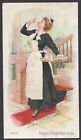 Trade Card  Phillips Digestible Cocoa Maid Drinks Cocoa 