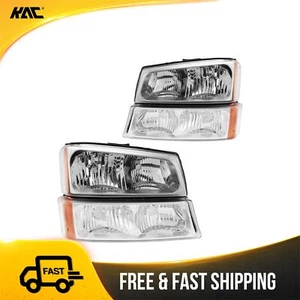 2x Front Headlight Assembly ClearFits 2003-2006 Chevrolet Silverado 1500 - Picture 1 of 16