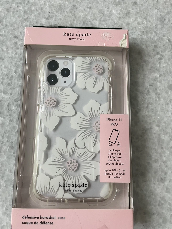 Authentic Kate Spade Soft Touch Case for iPhone 11 Pro 5.8" Disco Dots Black