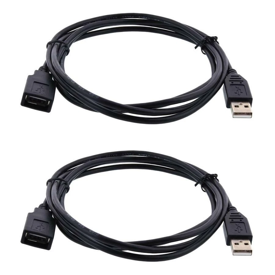 networx assorted usb cables (6 feet usb 2.0 a-male/a-female)