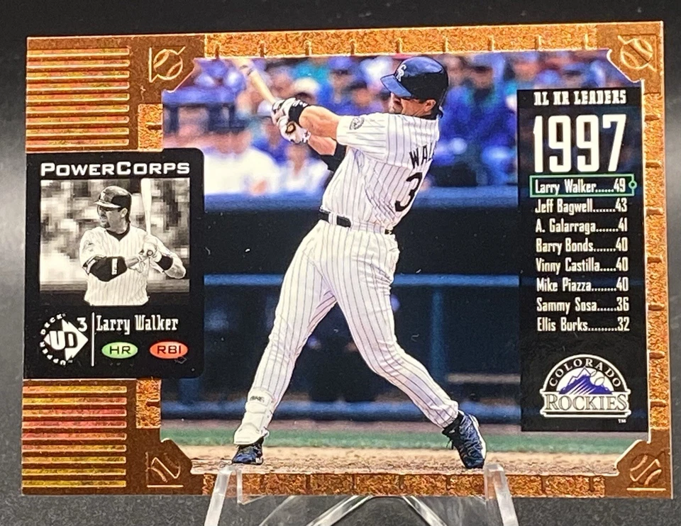 1998 Upper Deck UD3 - Bronze power Corps #132 Larry Walker - Image 1 of 2