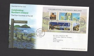 RARE! 2008 CELEBRATING  N.I. FDC addressed to ERIC BRISTOW MBE DARTS  -  PERFECT - Picture 1 of 1