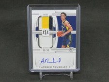 2022-23 PANINI NATIONAL TREASURES ANDREW NEMBHARD RC PATCH AUTO /99 PACERS MS2