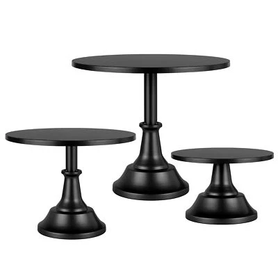 3Pcs Metal Cake Stand Set Dessert Table Display Cupcake Pedestal Stand for Party - Image 1 of 4