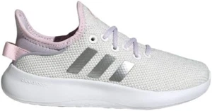 adidas Cloudfoam Pure SPW Kids Running Shoe White Silver Dawn IG2429 Size 13.5 - Picture 1 of 5