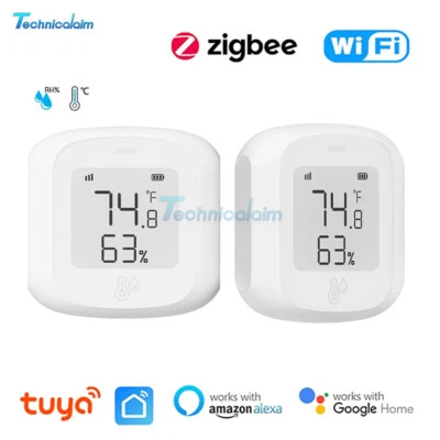 Tuya Smart WiFi/Zigbee Temperature Humidity Sensor Meter Remote Linkage Indoor