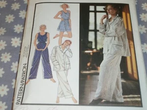 STYLE 1646 MISSES PAJAMAS VEST & SHORTS PATTERN-UNCUT-SIZES-6-24 - Picture 1 of 3