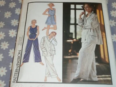 STYLE 1646 MISSES PAJAMAS VEST & SHORTS PATTERN-UNCUT-SIZES-6-24 - Image 1 of 3