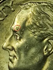 2016-P Roosevelt Dime Die Break Error - Picture 1 of 3