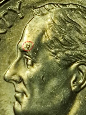 2016-P Roosevelt Dime Die Break Error - Image 1 of 3