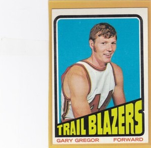 1972-73 TOPPS BASKETBALL GARY GREGOR #36 TRAIL BLAZERS EXMT *75048