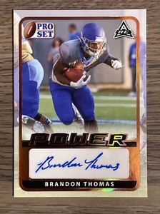2021 Pro Set Power Auto Brandon Thomas 