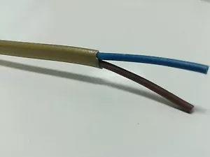 CAVO ELETTRICO MULTIPOLARE BIPOLARE PIATTO PVC ORO 2 X 0,75 PREZZO PER 2 METRI - Foto 1 di 1