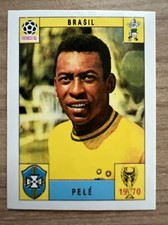 Pele Panini World Cup Sticker Brasil History of Brazilian the National Team