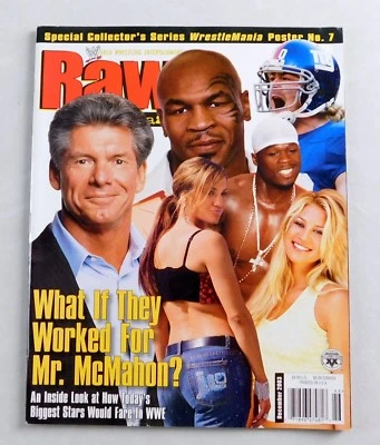 Винс МакМэхон Джейло Майк Тайсон Декабрь 2003 WWF RAW Wrestling Magazine Poster WWE - Изображение 1 из 4