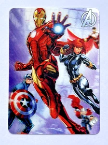 2015 CARD MARVEL AVENGERS ASSEMBLE ECT 3D #09 IRON MAN FALCON PERU Edition - Picture 1 of 4