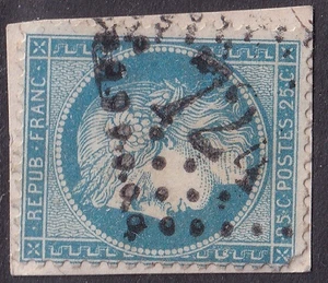 REPUB FRANC GROS CHIFRES ZIFFERNSTEMPEL / STEMPEL "724" LA CAPELLE-EN-THIERACHE - Bild 1 von 1