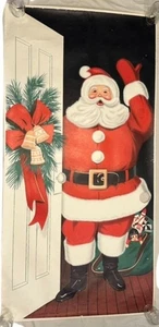 Poster porta vintage BABBO NATALE Phillip Sales MCM decorazione natalizia 72" x 36" - Foto 1 di 17
