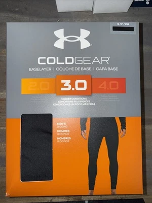 Under Armour 6005298 Men's UA ColdGear Base 3.0 Baselayer Leggings, Black - Image 1 of 2