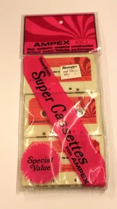 Vintage Pack of 3 Ampex 60 Minutes Super Blank Cassette Tapes Special Value - Picture 1 of 2