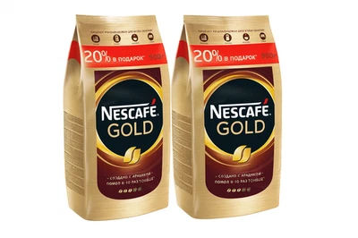 PACK of 2 NESCAFÉ Cafe instantáneo Nescafe Gold 900 gramm exp 02 Sept 2026