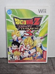 Dragon Ball Z Budokai Tenkaichi 3 (Nintendo Wii 2007) complet avec notice - Photo 1/4