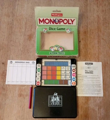 1993 Waddingtons Games Monopoly Dice Game Complete  - Image 1 of 4