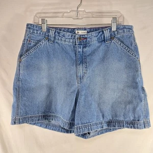 Lee Just Below the Waist Denim Jean Shorts Womens 16 Medium Blue High Rise - Picture 1 of 4