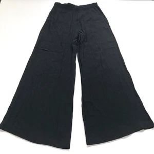 Wilfred Viscose 8 (Fit 28W 28L) High Rise Wide Leg Pants Lightweight Black HRJ - Picture 1 of 15