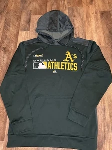 Oakland Athletics Hoodie Majestic, Green, Small - Picture 1 of 3