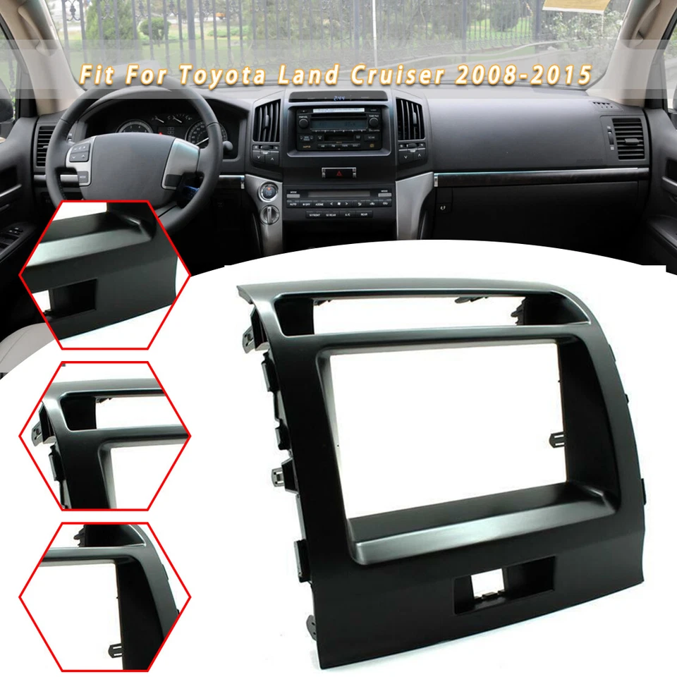 Car Fascia Stereo Radio Bezel Panel For Toyota Land Cruiser 2008-2015 New - Image 1 of 1
