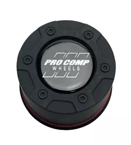 #Pro Comp Flat Black Push Thru Wheel Center Cap 8327042 Resin Logo - Picture 1 of 3