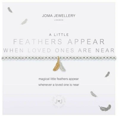 Pulseira de miçangas Joma Jewellery um pouco de PENAS APARECEM QUANDO OS ENTES QUERIDOS ESTÃO PERTO - Imagem 1 de 2