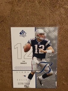 2002 Tom Brady SP Authentic Signal Callers 1220/1200 - Picture 1 of 2