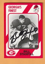 Georgia Bulldogs AUTO Signed 1989 Collegiate Collection card Ray Goff 4N