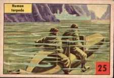 1954 Parkhurst OPERATION SEA DOG #25 Human Torpedo A127