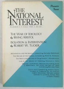 The National Interest Magazine Number One, Premier Issue Fall 1985 Good Copy - Picture 1 of 3
