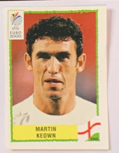 Panini EURO 2000 Green Back Martin Keown 80 England Football sticker