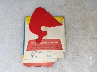 NOS Vintage Super Cub RC Airplane Rudder Part Red #5206 - Image 1 of 2