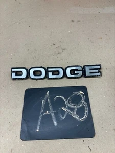 1981 83 84 86 1987 DODGE D100 D150 D350 OEM HOOD EMBLEM SCRIPT DECAL 12" 1988 89 - Picture 1 of 8