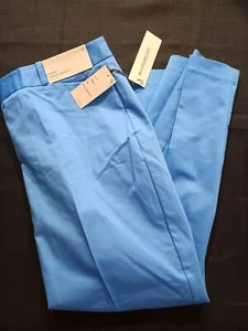 Liz Claiborne Emma Ankle Length Pants Women's Size 12 Blue Mid Rise Straight - Picture 1 of 8
