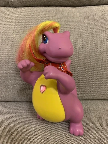 Darlin’ Dinos T Rexanne Gem Dinosaur Doll Action Figure Purple 1993 Vintage Cover