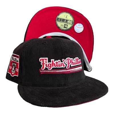 New Era Philadelphia Phillies 59FIFTY Fitted Hat  Fighting Phillies Size 7 3/8 - Image 1 of 4