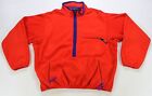 Rare Vintage PATAGONIA 3/4 Zip Pullover Fleece Jacket 90s Made In USA Orange XL