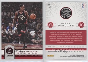 2016-17 Panini Excalibur Prince /149 DeMar DeRozan #163