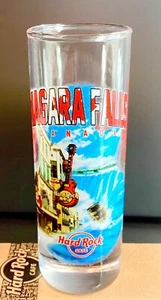 2022 HARD ROCK CAFE NIAGARA FALLS CANADA COUNTRY COLORS CITY TEE SHOT GLASS - Picture 1 of 4