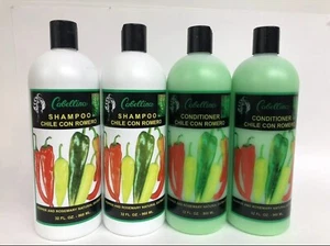 4 Stück Cabellina Shampoo Conditioner Chili Con Romero Pfeffer Rosmarin natürlich 32 Unzen - Bild 1 von 2