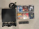 Sony PlayStation 3 Slim CECH2501B 320GB + 2 Controller + 6 Games + Remote TESTED