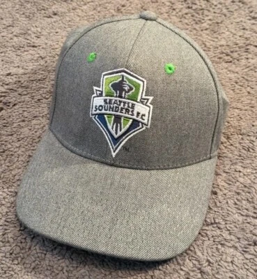 Adidas MLS Seattle Sounders FC Gris Sombrero Ajustable VY63Z Foto 1 de 4